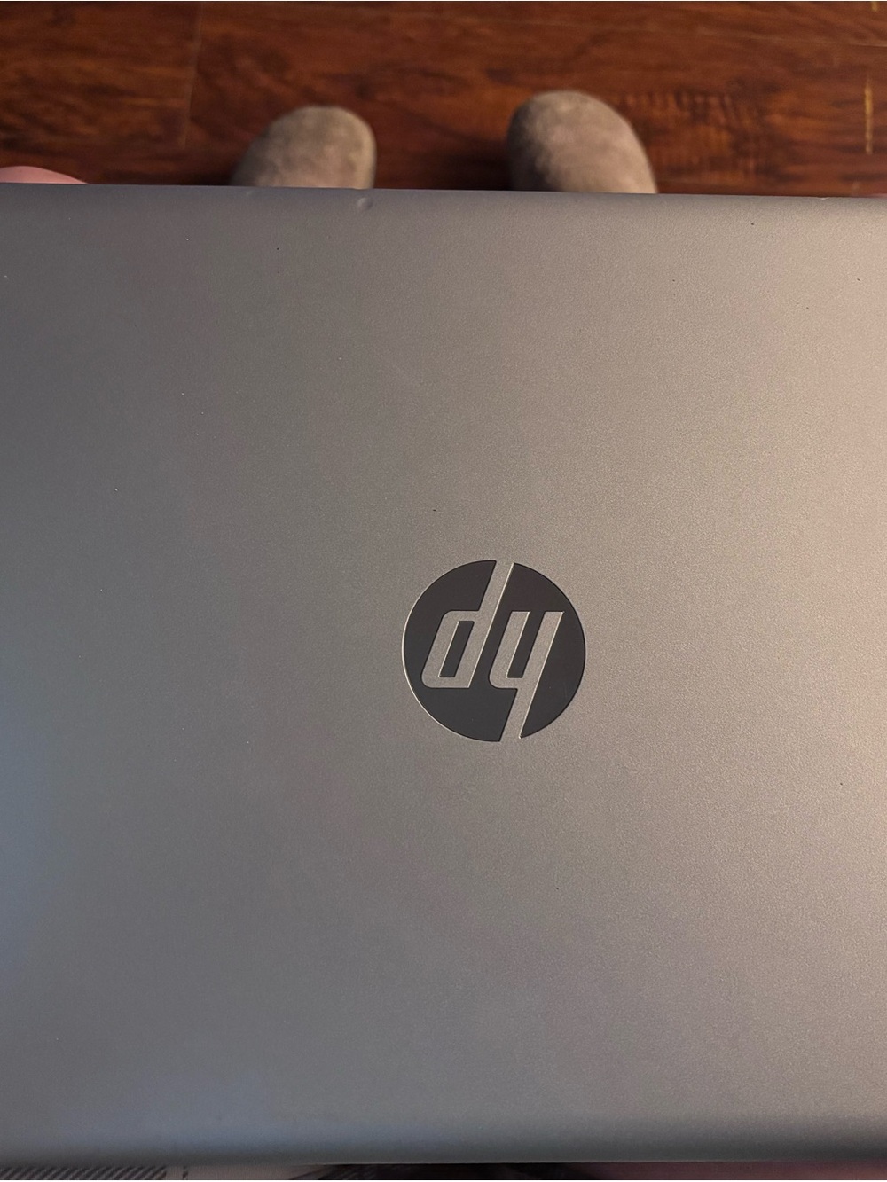 HP Silver/Gray Laptop Top-Cover with HP Logo